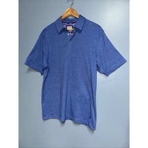 J. Garcia Blue Short Sleeve Polo Shirt Golf Size Medium Men's